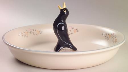 Remembrance 10" Pie Baking Plate with Pie Bird