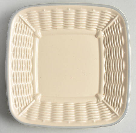 Remembrance Open Candy Dish with Wicker Trim