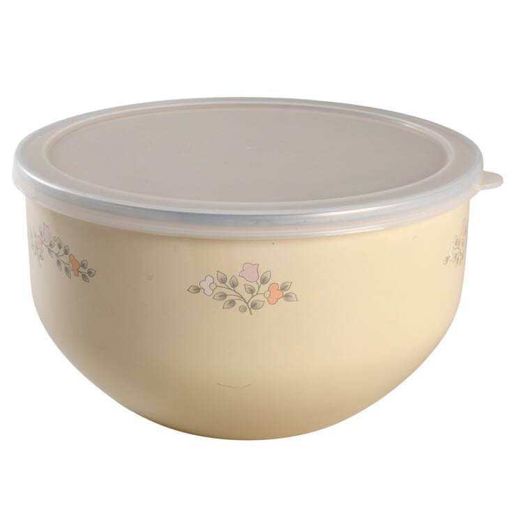 Remembrance 7 3/4" Metal Bowl W/Plastic Lid