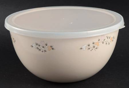 Remembrance 8" Metal Bowl W/Plastic Lid