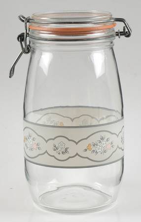 Remembrance 8" Glassware Canister with Hinged Lid