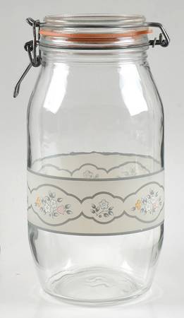 Remembrance 5" Glassware Canister with Hinged Lid