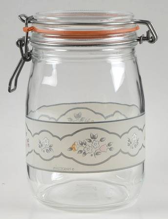 Remembrance 6" Glassware Canister with Hinged Lid