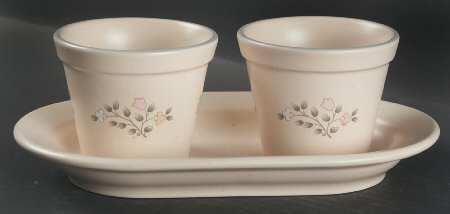 Remembrance Herb Pots with Tray (2 Pots and 1 Tray)
