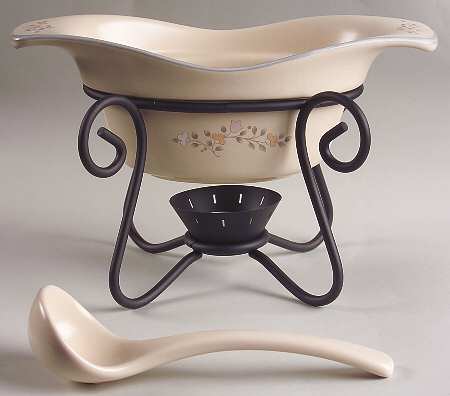 Remembrance Gravy Server & Ladle & Metal Stand
