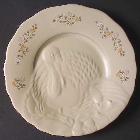 Remembrance Turkey Embossed Buffet Plate