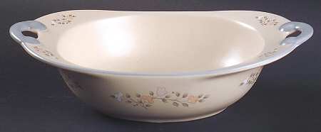 Remembrance 9" Nesting Handled Oval  Serving Bowl