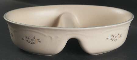 Remembrance 10" Oval Divided Vegetable Bowl