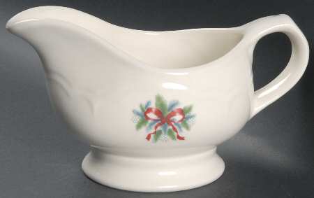 Red Ribbons Gravy Boat