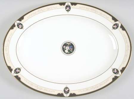 Royal Onyx 14" Oval Serving Platter