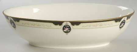 Royal Onyx 10" Oval Vegetable Bowl