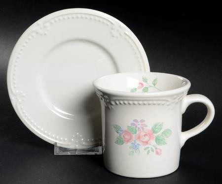 Rosalinda Flat Cup & Saucer Set