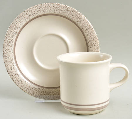 Sand Drift Flat Cup & Saucer Set