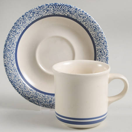Seaspray Flat Cup & Saucer Set