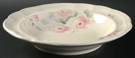 Secret Rose Large Rim Soup Bowl