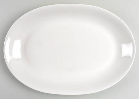 Simply White Circles 15" Oval Serving Platter by Pfaltzgraff