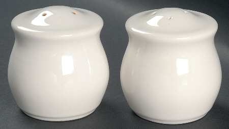 Simply White Circles Salt & Pepper Set