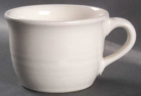 Simply White Circles Flat Cup