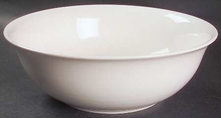 Simply White Circles 10" Round Vegetable Bowl