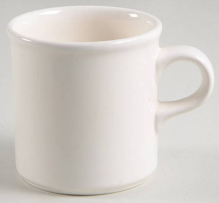 Simply White Shapes Flat Cup