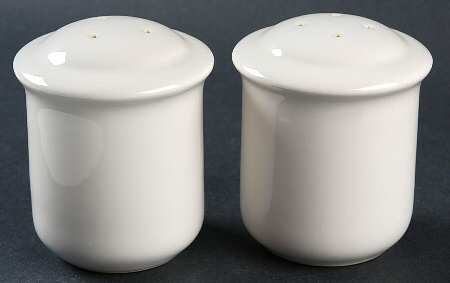 Simply White Shapes Salt & Pepper Set