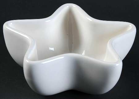 Simply White Shapes Star Shaped Dish