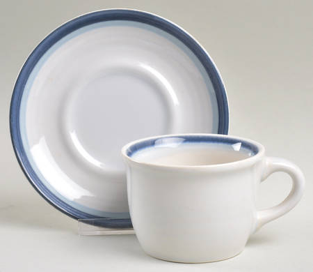 Sky Flat Cup & Saucer Set
