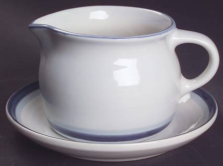 Sky Round Gravy Boat & Underplate (Salad Plate)