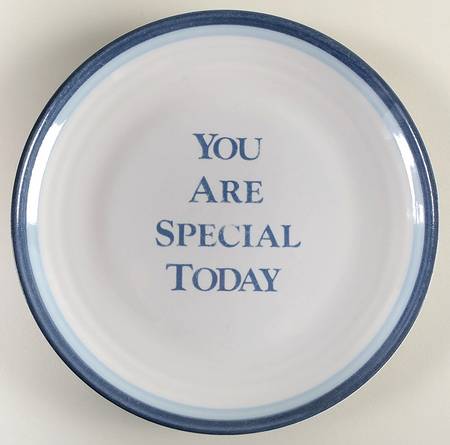 Sky "You Are Special" Dinner Plate