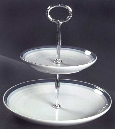 Sky 6 5/8"-10"  2 Tiered Serving Tray (Dp, Sp) HC