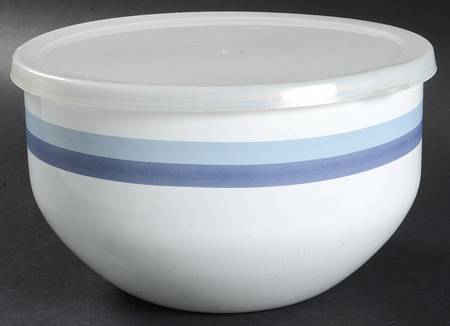 Sky 7 3/4" Metal Bowl W/Plastic Lid