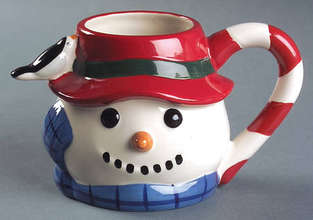 Snow Village Figural Mug