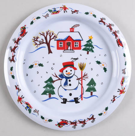 Snow Village Melmac/Melamine Child's Plate