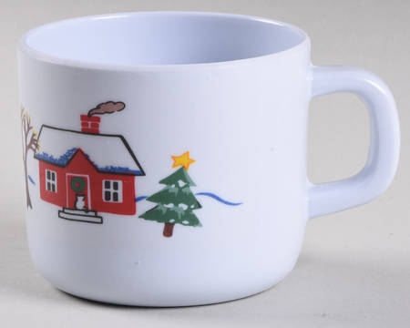 Snow Village Melmac/Melamine Child's Mug