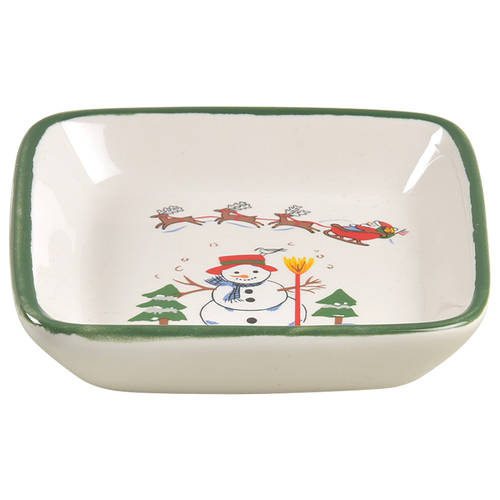 Snow Village Nut Dish