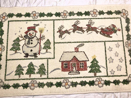 Snow Village Kitchen Rug