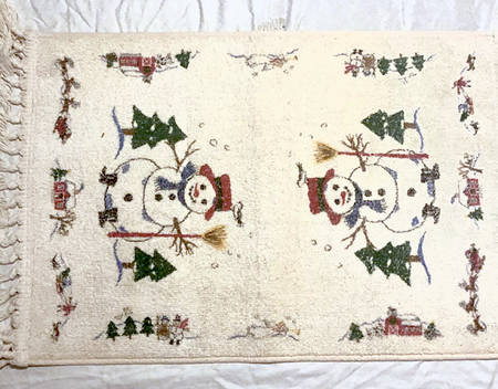 Snow Village Kitchen Rug