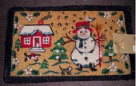 Snow Village Doormat