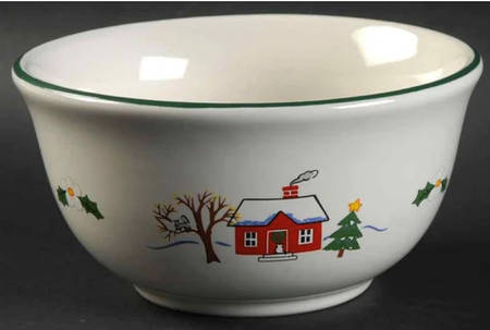 Snow Village 5" All Purpose Bowl