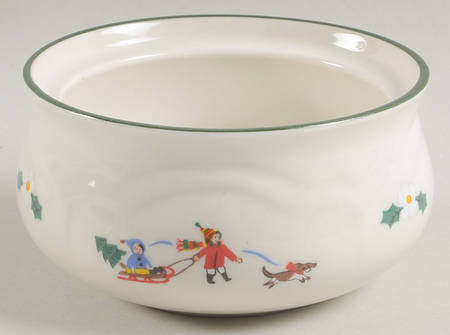Snow Village Sugar Bowl No Lid