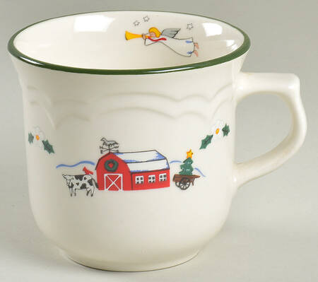 Snow Village Flat Cup