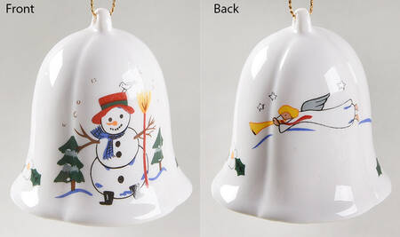 Snow Village Bell Ornament