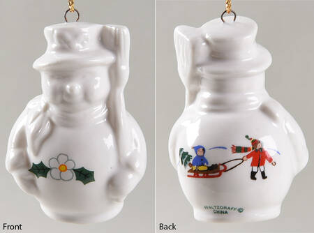 Snow Village Snowman Ornament