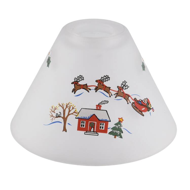 Snow Village Shade for Tea Light Lamp