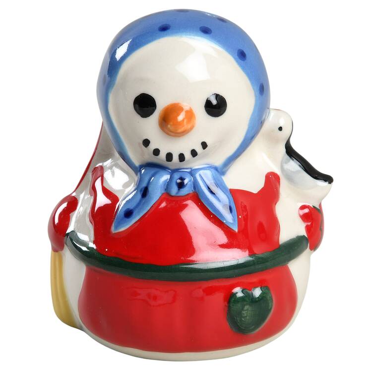 Snow Village Figural Salt Shaker