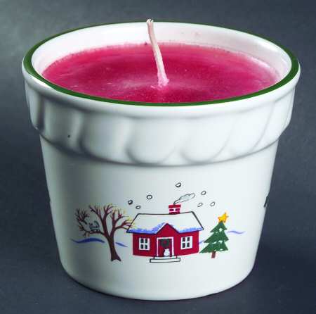 Snow Village Votive Flower Pot