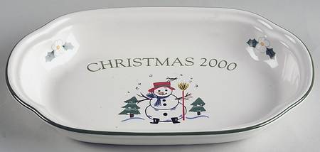 Snow Village Hors d'Oeuvre Tray
