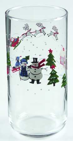 Snow Village 16 Oz Glassware Tumbler