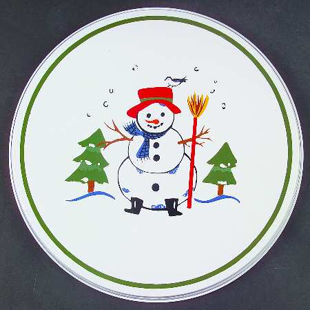 Snow Village 10" Individual Tin Round Stove Cover