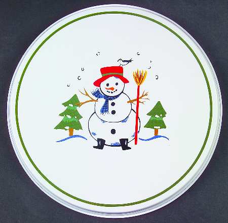 Snow Village 8" Individual Tin Round Stove Cover